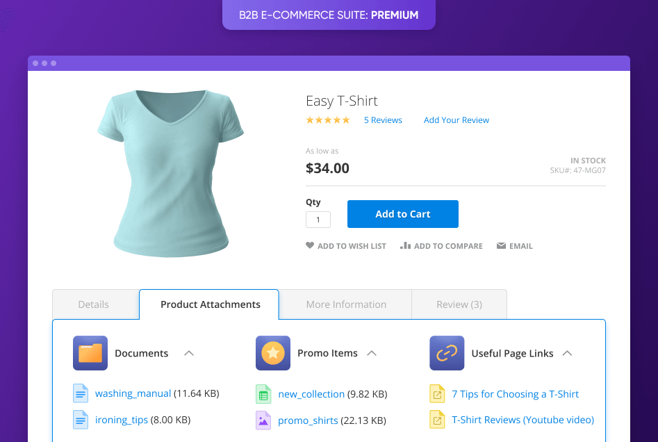 b2b group product attachments