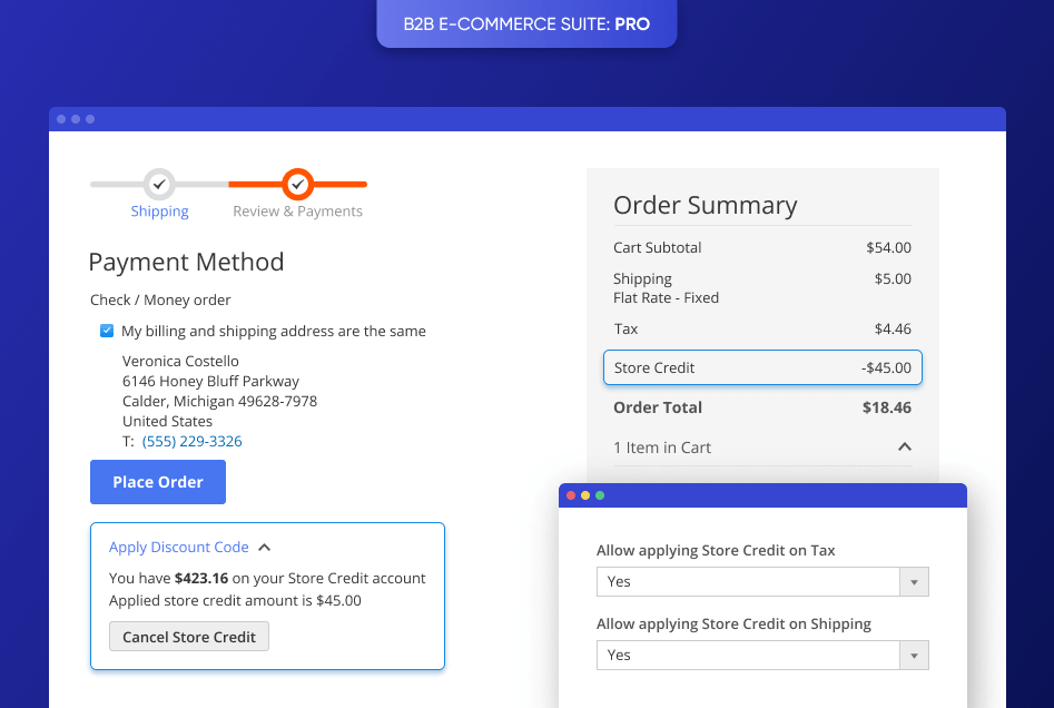 store credit for magento