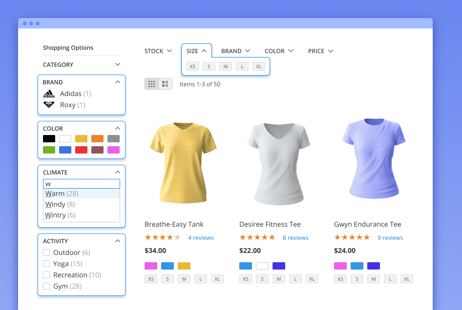 magento 2 custom product collection with layered navigation