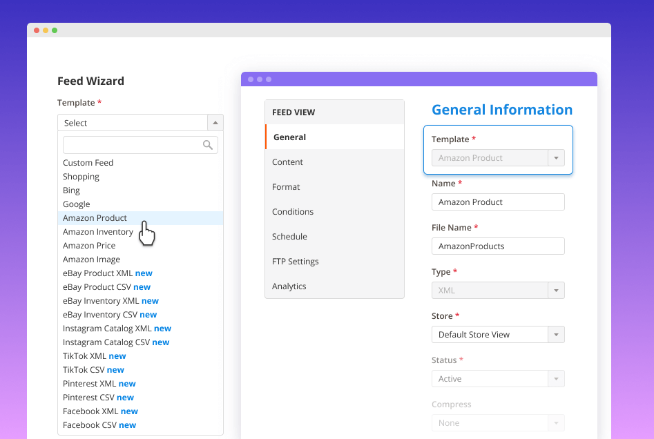 description-feed-templates