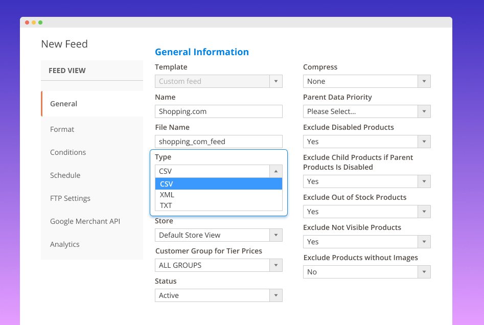 description-custom-feed