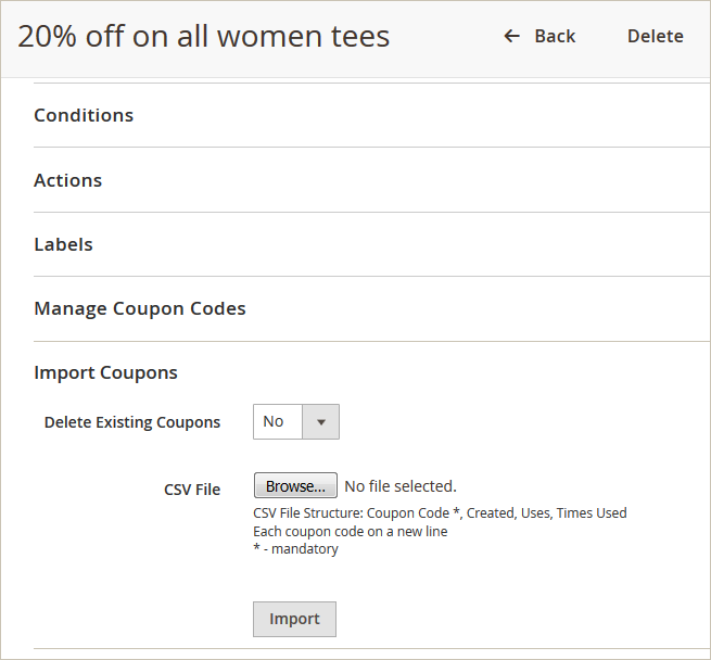 magento 2 import coupon codes magento 2 import coupon codes