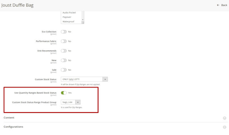 Product Configuration