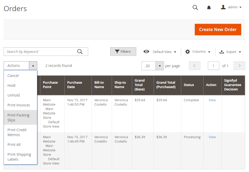 sales-orders-magento