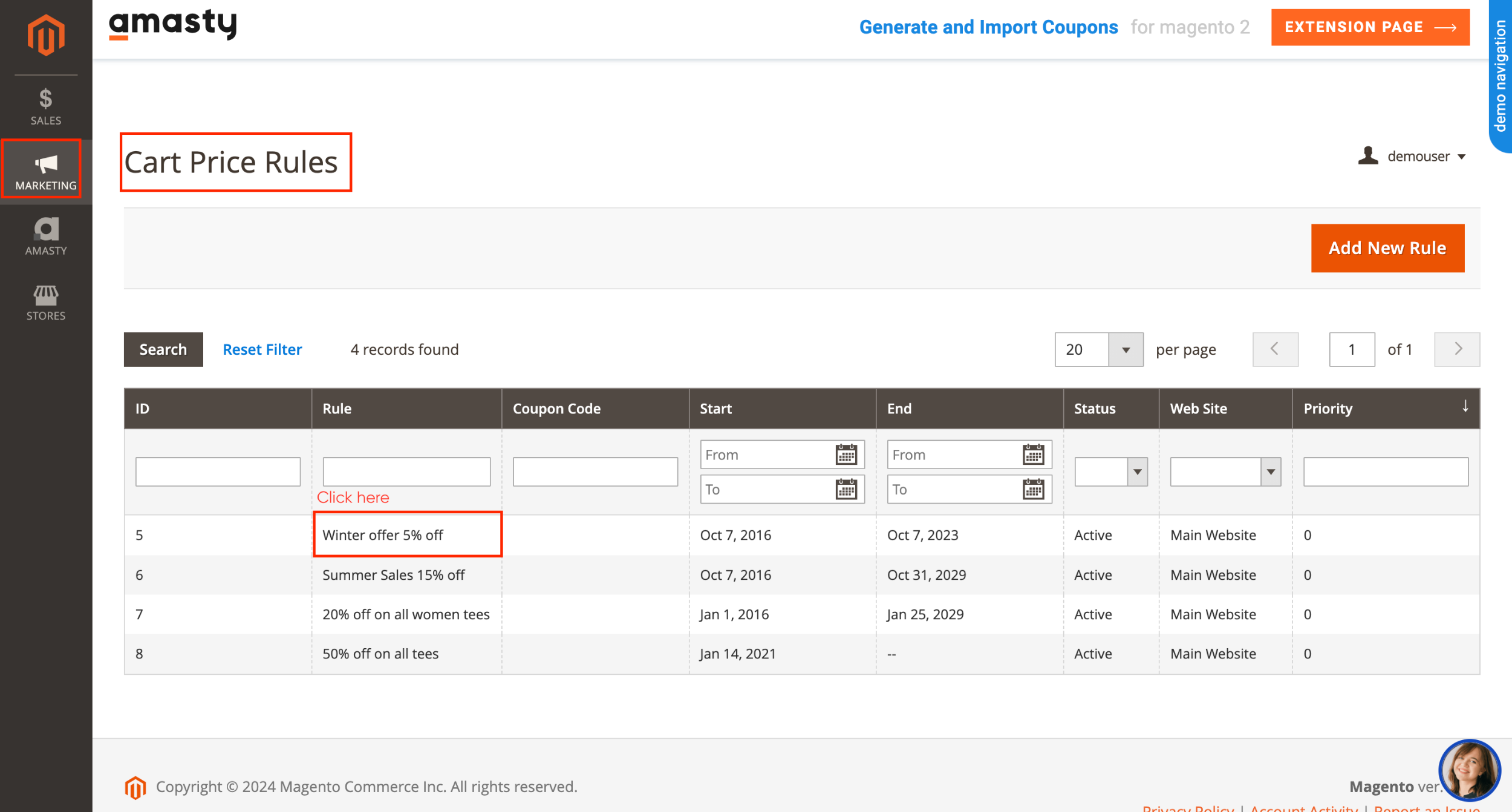 Generating single coupon in Magento 2 p1