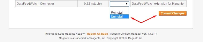 uninstall extension step 3