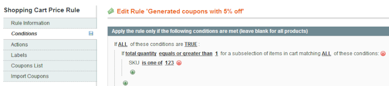 Magento Generate and Import Coupons - Amasty