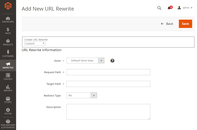 add-new-url-magento